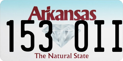 AR license plate 153OII