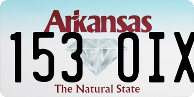 AR license plate 153OIX