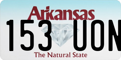 AR license plate 153UON