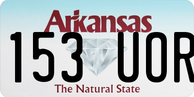 AR license plate 153UOR
