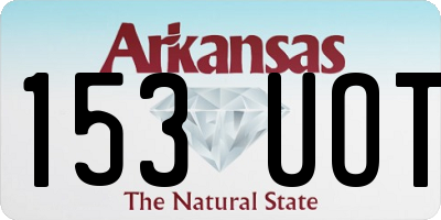 AR license plate 153UOT
