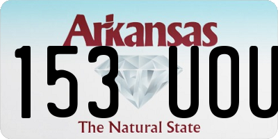 AR license plate 153UOU
