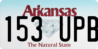 AR license plate 153UPB