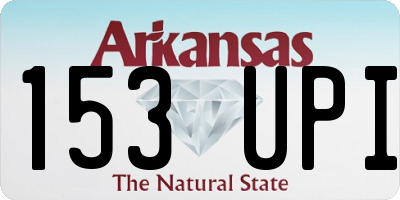AR license plate 153UPI