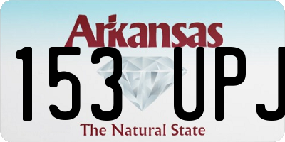 AR license plate 153UPJ