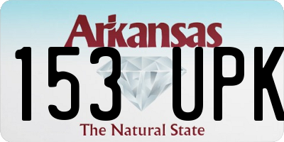AR license plate 153UPK