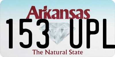 AR license plate 153UPL