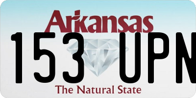 AR license plate 153UPN