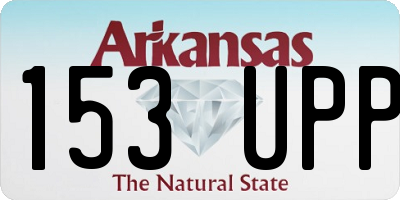 AR license plate 153UPP