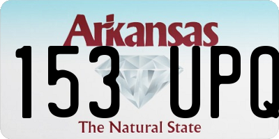 AR license plate 153UPQ