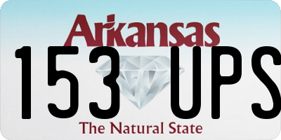 AR license plate 153UPS