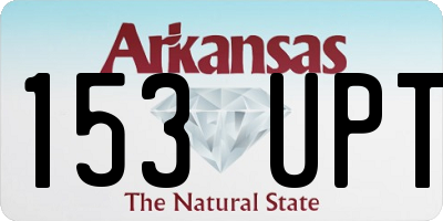 AR license plate 153UPT