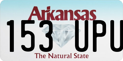 AR license plate 153UPU