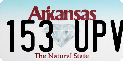 AR license plate 153UPV