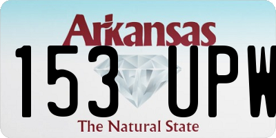AR license plate 153UPW