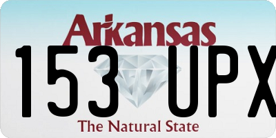 AR license plate 153UPX
