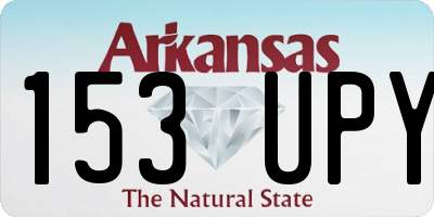 AR license plate 153UPY