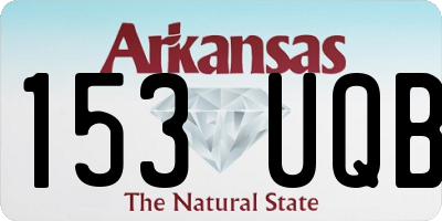 AR license plate 153UQB