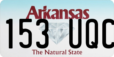 AR license plate 153UQC