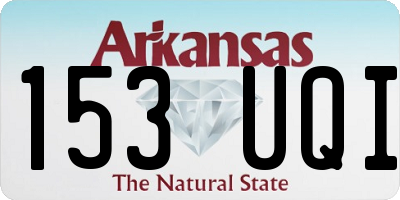 AR license plate 153UQI