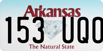 AR license plate 153UQO