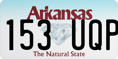 AR license plate 153UQP