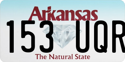 AR license plate 153UQR