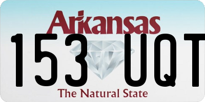 AR license plate 153UQT