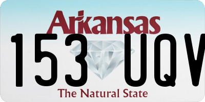 AR license plate 153UQV