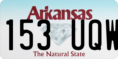 AR license plate 153UQW
