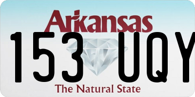 AR license plate 153UQY