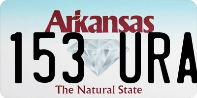 AR license plate 153URA
