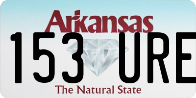 AR license plate 153URE