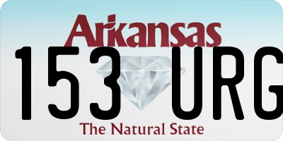 AR license plate 153URG