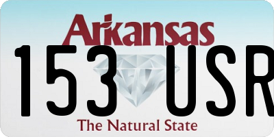 AR license plate 153USR