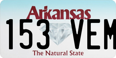AR license plate 153VEM