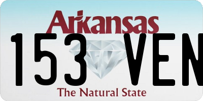 AR license plate 153VEN