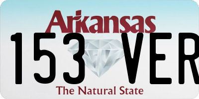 AR license plate 153VER