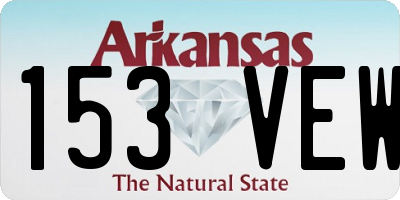 AR license plate 153VEW