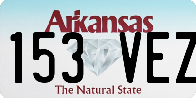 AR license plate 153VEZ