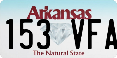 AR license plate 153VFA