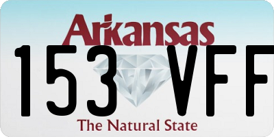 AR license plate 153VFF