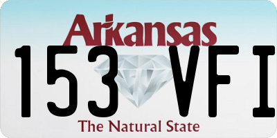 AR license plate 153VFI