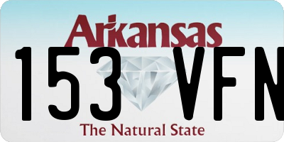 AR license plate 153VFN