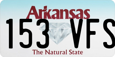 AR license plate 153VFS
