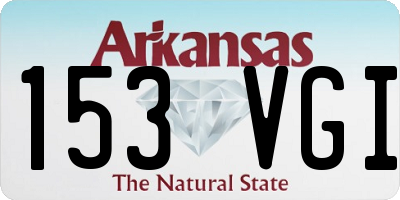 AR license plate 153VGI