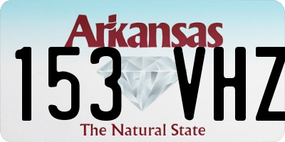 AR license plate 153VHZ