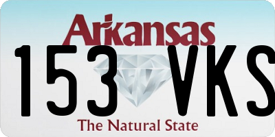 AR license plate 153VKS