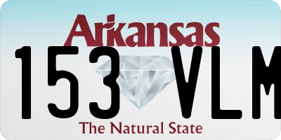AR license plate 153VLM