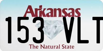 AR license plate 153VLT